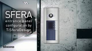 How to configure Bticino SFERA entrance panel with keypad and display