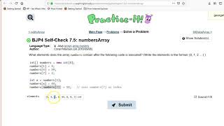 Building Java Programs Chapter 7 Self-Check 7.5 numbersArray
