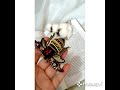 Handmade beaded bee brooch Embroidery art