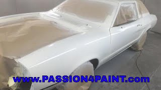 Ford Mustang Repaint Part 3 , Basecoat Application Using the Devilbiss FLG5