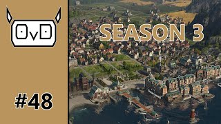 Anno 1800: Season 3 | Part 48 | INDUSTRY AND PARKS IN THE HARBOUR AREA (All DLCs & Docklands)