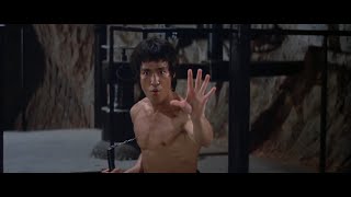 Enter the Dragon (1973) Bruce Lee Cave Fight Scene, Amazing Skill 4K Remastered Movie