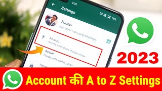WhatsApp Account की A to Z Settings | All Hidden Settings Of WhatsApp Account 2023 | WhatsApp Tricks