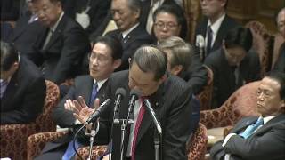 緒方林太郎（民進）に浜田委員長「教えてやって下さい！」金田・法務大臣に？2/2衆院・予算委員会