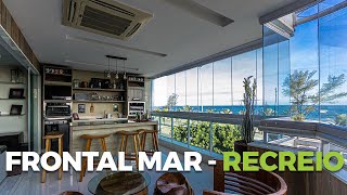 Lindíssimo apartamento frontal ao mar, lâmina, no melhor ponto do Recreio com  210,00 m²