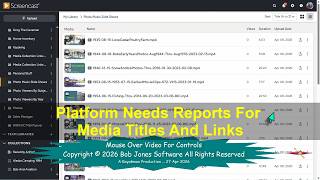 Screencast Feature Request Platform Needs Reports For Media Titles And Links 2026 04 27