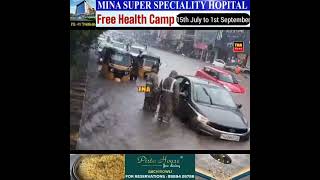 #Rainfall #waterlogging at Shaikpet Nala