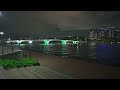 japan tokyo bay waterfront night walk in toyosu • 4k hdr