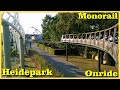 Heidepark Germany Monorail Onride with different Perspektives