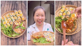 Bánh Tráng Cuốn chấm Sốt Me làm siêu dễ mà cực ngon tại nhà