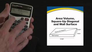 Measure Master Pro Area, Volume, Square-up Diagonal Calculations How To
