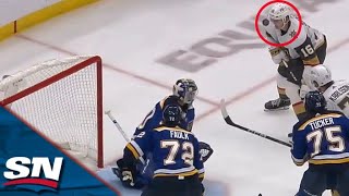Golden Knights' Pavel Dorofeyev Uses His FACE To Score His First NHL Goal