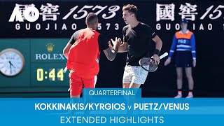 Kokkinakis/Kyrgios v Puetz/Venus Extended Highlights (QF) | Australian Open 2022