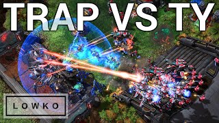 StarCraft 2: TOP-LEVEL PROTOSS VS TERRAN! (Trap vs TY)