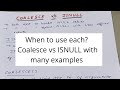 Difference between COALESCE and ISNULL? How are NULLs handled in SQL Server
