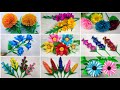 Paper Flowers || 9 Different and Beautiful Paper Flower Craft Ideas || Room Decor || DIY crafts