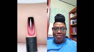 Easy Ombre Cat Eye Nail Tutorial 🖤 Black & Red Never Go Wrong ❤️ Do you agree? 😱❌️