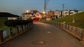 Walking through Quiet Suburbs by Ancient Mounds as Sun Rises | Tarumi, Japan 4k Morning Ambience