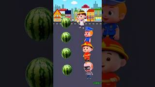 बच्चों ने तरबूज से निकाला गाडी 😱🎃 Miniwood toy - woodworking art skill 3d cartoon #3d  #shorts #kids