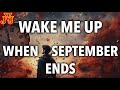 Green Day - Wake Me Up When September Ends - but every lyric is drawn by AI