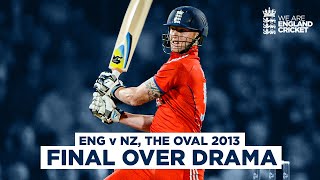 Dramatic Final Over In FULL | Thrilling T20 Goes To Final Ball | England v New Zealand 2013
