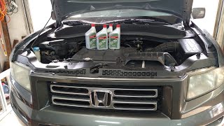 Honda ridgeline transmission fluid drain and refill!