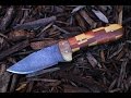 Making a drop point hunting knife from start to finish.