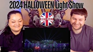 BRITS REACT | 2024 Halloween Light, Laser, and Fire Show | BLIND REACTION