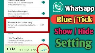 GB Whatsapp Blue Tick Settings | GB WhatsApp Blue tick Hide kaise kare @mrtech2m2003