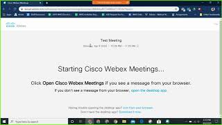 WebEx Meetings Walk-through