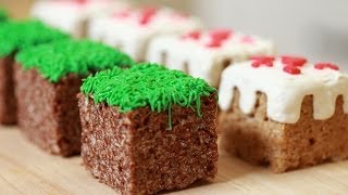 MINECRAFT RICE KRISPY TREATS - NERDY NUMMIES