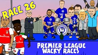 🚦RACE 26🚦 Premier League Wacky Races! (Arsenal 2-1 Leicester City Highlights)