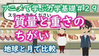 【2分】質量と重さのちがい【力学基礎#29】