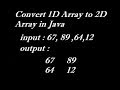 How to Store 1D Array in 2D Array in Java