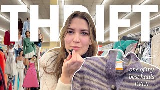 Thrifting 2025’s Hottest Trends at Value Village! INSANE Thrift Haul \u0026 Try-On