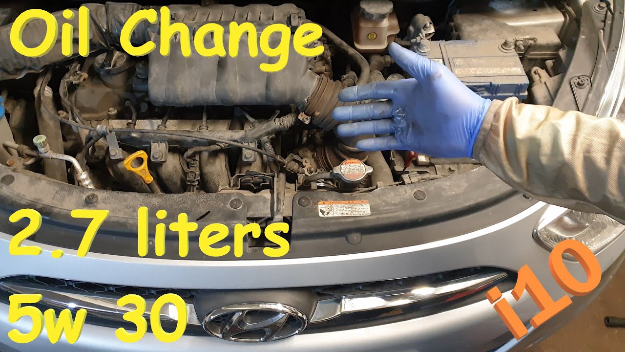 Hyundai I10 Oil Change - YouTube