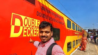 Chennai to Bangalore AC DOUBLE DECKER Express (22625)  |  DOUBLE DECKER TRAIN Journey | Indian Rail