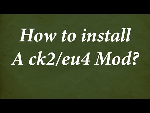 How to install a mod for EU4 and CK2 How to install a mod for EU4 and CK2