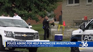 Police asking for help in homicide investigation
