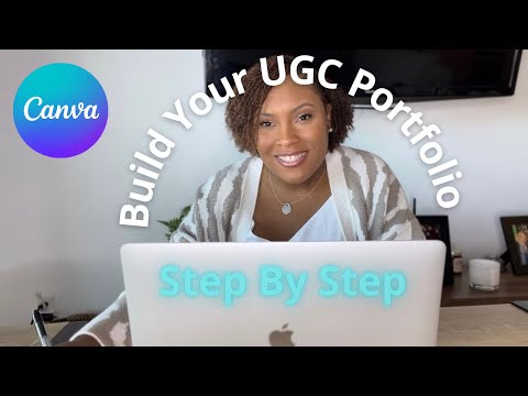 How to create a UGC portfolio with CANVA STEP BY STEP How to become a content creator in 2022