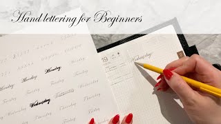 How To: Hand lettering for Beginners (Bullet Journal)