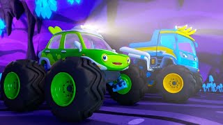 Monster Cars' Forest Exploration | Police Car, Ambulance | Cartoon for Kids | BabyBus - Cars World
