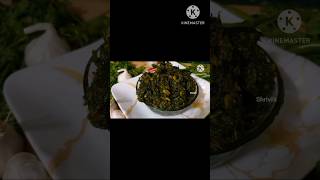 Palak -Garlic fry/పాలకూర-వెల్లుల్లి వేపుడు