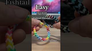 Inverted Fishtail Tutorial #rainbowloom #tutorial #fyp
