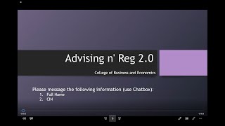 Transfer Student Advising & Registration 2.0
