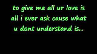 Grenade-Bruno Mars lyrics on screen