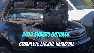 2010 Subaru Outback engine removal