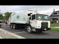 Point Pleasant Beach DPW Autocar Loadmaster Rear Loader Garbage Truck Packing Beach Garbage