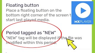 Mx Player | Period tagged as a new ?