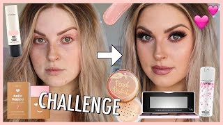 FULL FACE of PINK MAKEUP challenge! 💕 Get Ready With Me!